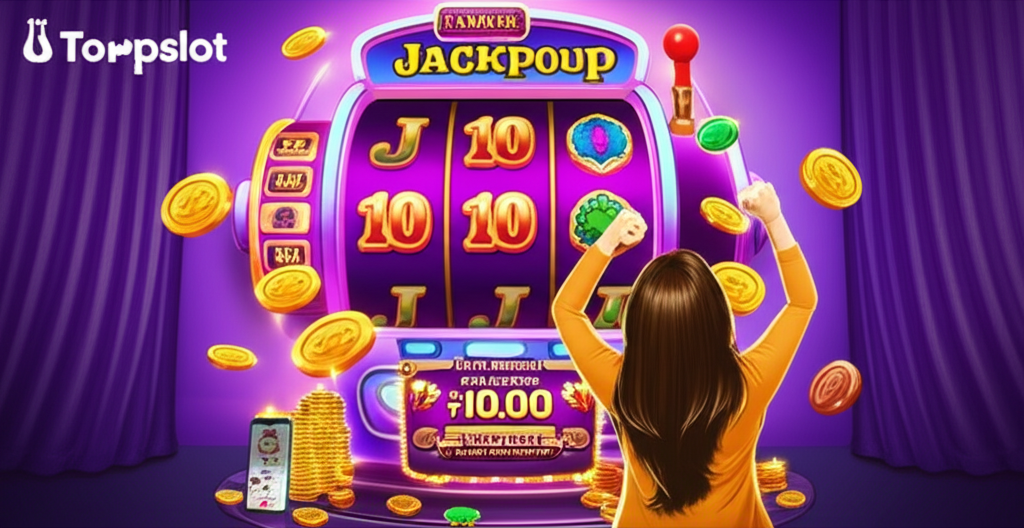 ภาพสล็อตโปรเกรสซีฟแจ็คพอตสะสม พร้อมผู้เล่นชนะรางวัลใหญ่ เล่นสล็อตกับ topppslot ระบบฝากถอนออโต้และโปรโมชั่นพิเศษ