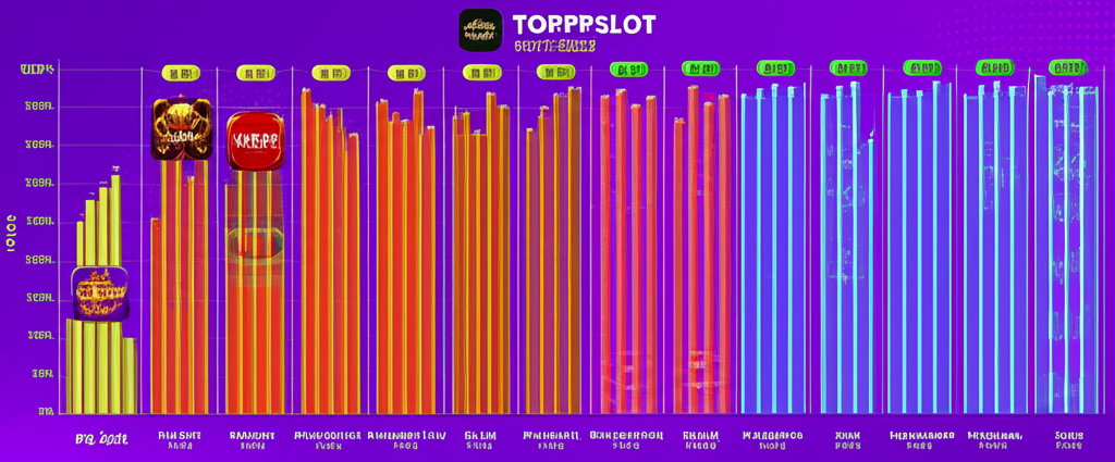แผนภูมิเปรียบเทียบค่า RTP ของเกมสล็อตจากค่าย PG, Pragmatic Play, NetEnt, Red Tiger และ Yggdrasil บน topppslot ปี 2025