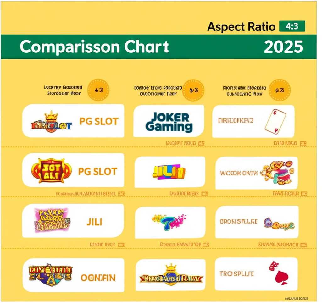 ตารางเปรียบเทียบรีวิวค่ายเกมสล็อตยอดนิยมปี 2025 พร้อมเกมแนะนำ