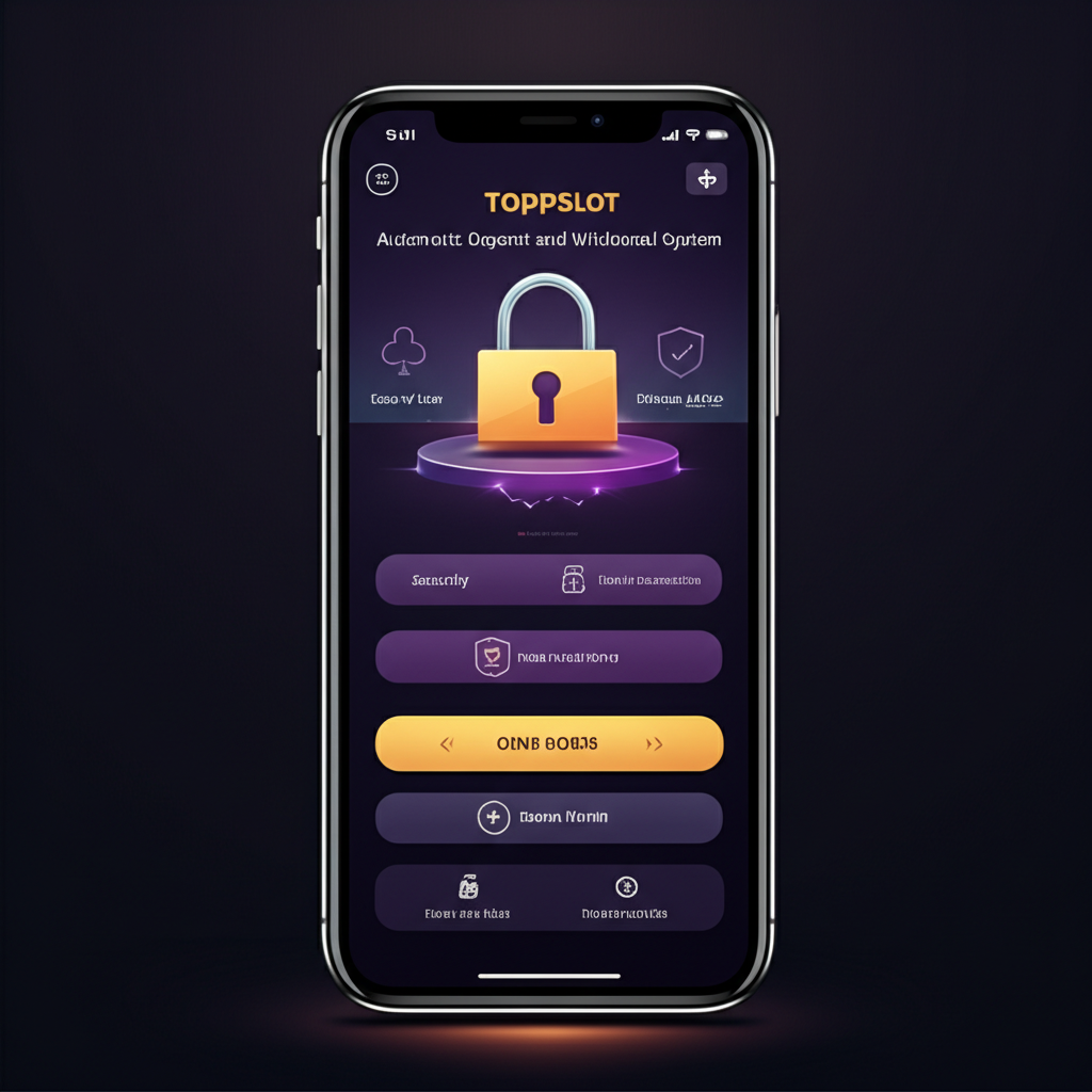 ภาพหน้าจอระบบฝากถอนออโต้ของ topppslot บนสมาร์ทโฟน แสดงความสะดวกและปลอดภัย