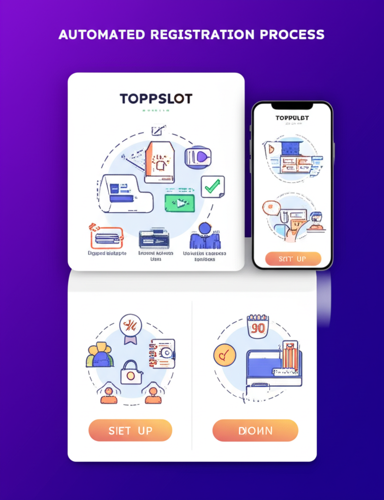 ขั้นตอนสมัครสมาชิก topppslot แบบอัตโนมัติบนมือถือและคอมพิวเตอร์ แสดงขั้นตอนอย่างชัดเจน